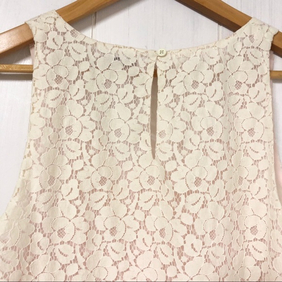Aritzia Talula Betty Cream Lace Tank Top/ Blouse - Picture 5 of 8